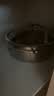 京东京造 清汤火锅 不锈钢锤纹家用涮羊肉盆【加厚304送勺送筷】28cm 实拍图