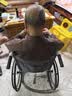 鱼跃（yuwell）手动轮椅车大轮轻便可折叠老人专用出行代步仅14kg加固钢管H051 实拍图