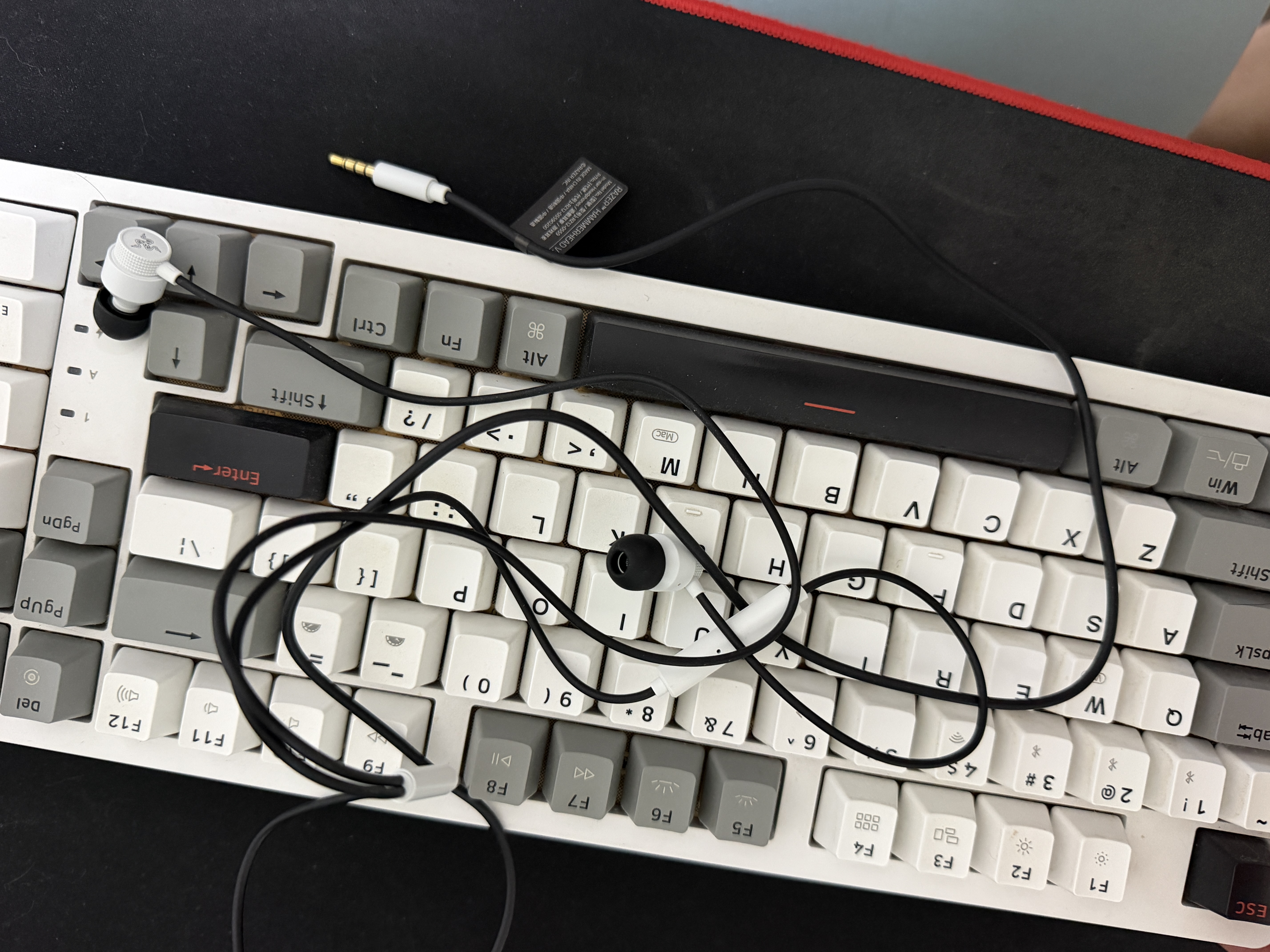 雷蛇（Razer）战锤狂鲨V3有线入耳式耳机耳塞 7.1环绕声 吃鸡神器 适配三角洲行动 Type C 战锤狂鲨V3 白色 实拍图