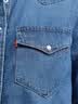 Levi's李维斯女士美式复古简约通勤经典翻领宽松蓝色牛仔衬衫 浅蓝色第二批 M 实拍图