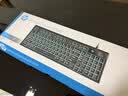 惠普（HP）K500F机械手感有线键盘 静音多功能旋钮办公游戏台式电脑笔记本通用 灰白色 实拍图