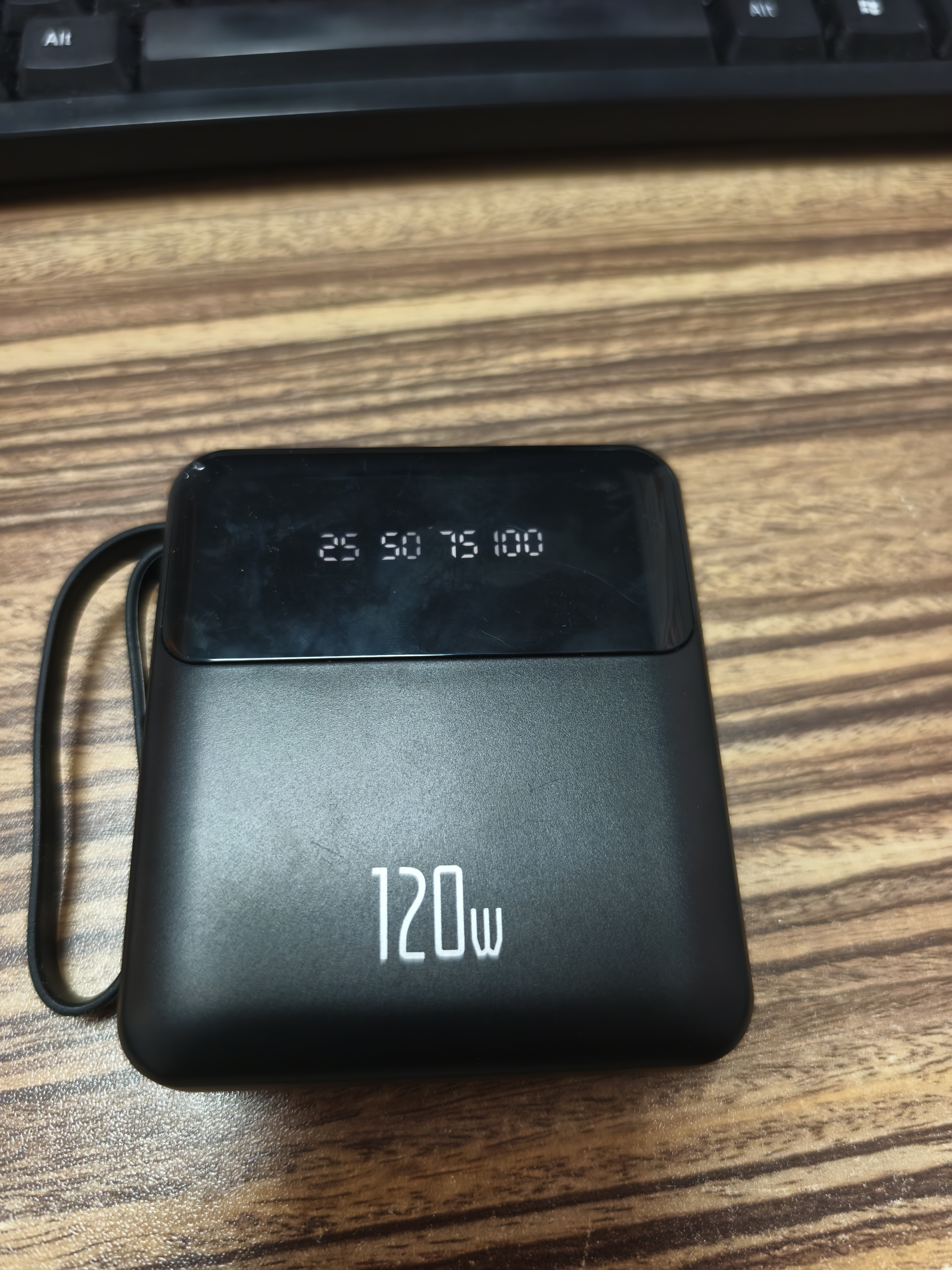 3C认证充电宝20000毫安大容量超级快充自带线可上飞机移动电源 黑-标准版【自带四线+普通快充】 【极速发货/次日达】可上飞机 实拍图