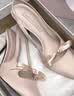 CHARLES&KEITH缎面蝴蝶结尖头高跟凉鞋女生日礼物送女友CK1-60361556 Light Pink浅粉色 36 实拍图