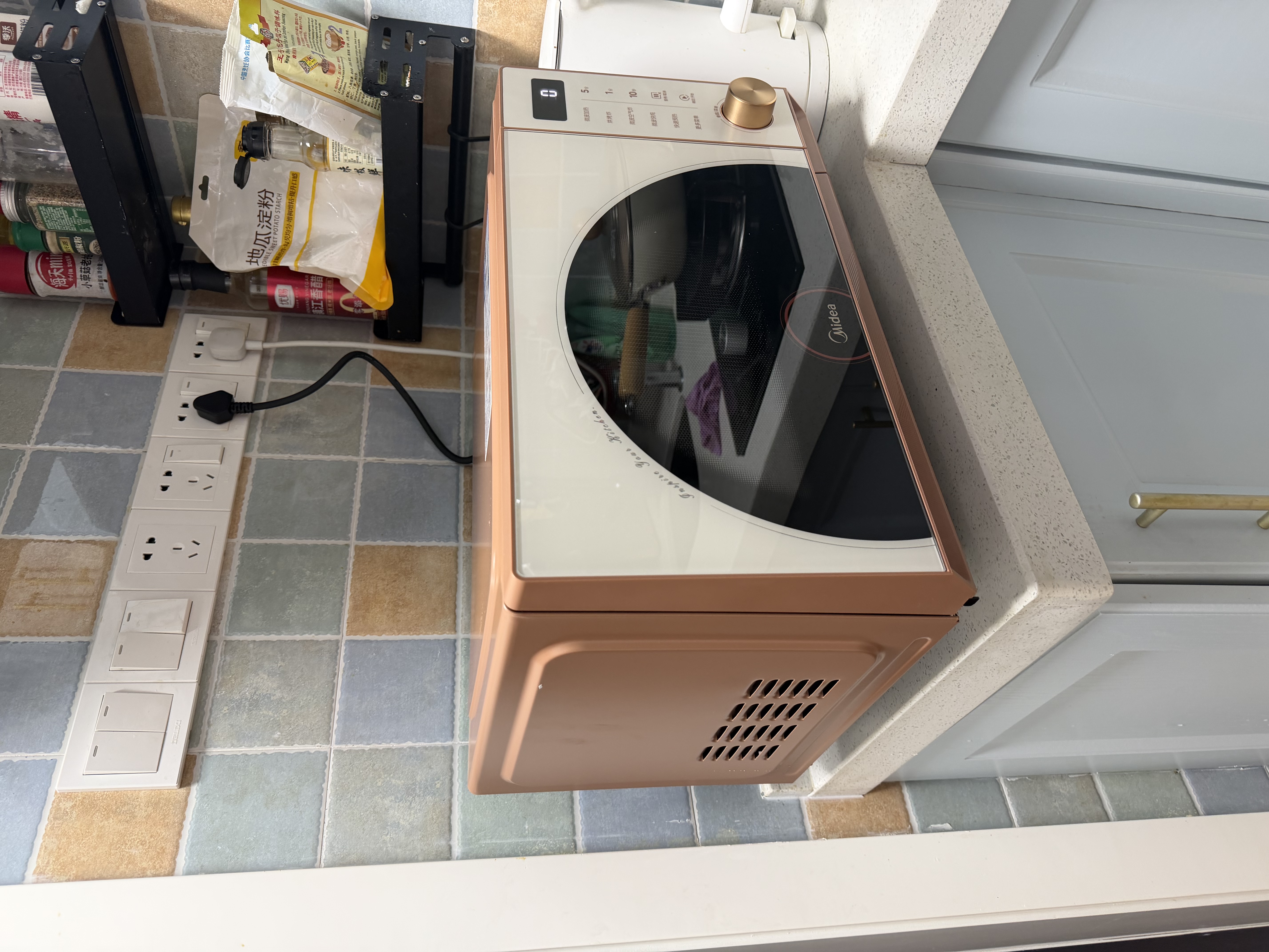 美的（Midea）【重磅新品】2026新款小滋味微烤炸炖一体机家用变频微波炉烤箱空气炸锅不锈钢内胆23L复古F23G4 实拍图