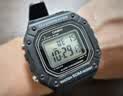 卡西欧（CASIO） 手表男女 小方块手表 多功能防水数显 学生运动手表 情人节礼物 W-218H-1A 实拍图