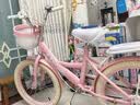 紫榕 儿童自行车女孩单车3-8岁公主款脚踏车男女宝宝小孩童车 草莓兔-浅米胎【升级4CM闪轮】加厚车框 18寸 适合110-130cm 实拍图