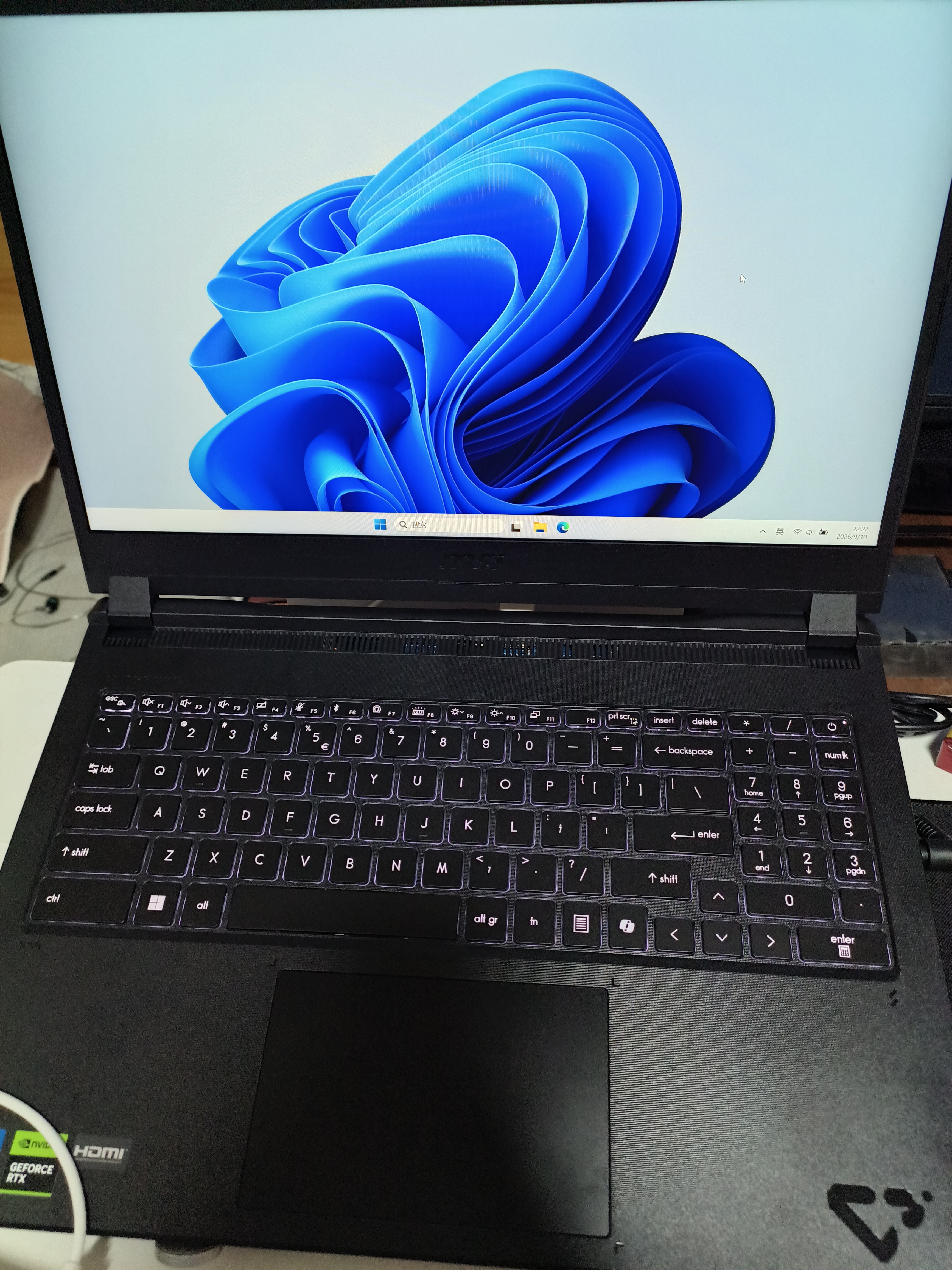 微星（MSI）补贴星影15 Max 轻薄游戏本RTX5060 酷睿7-240H 15.6英寸2.5K 165Hz大学生英特尔设计AI笔记本电脑 酷睿5-210H/RTX5060/15.6 1920*1 实拍图