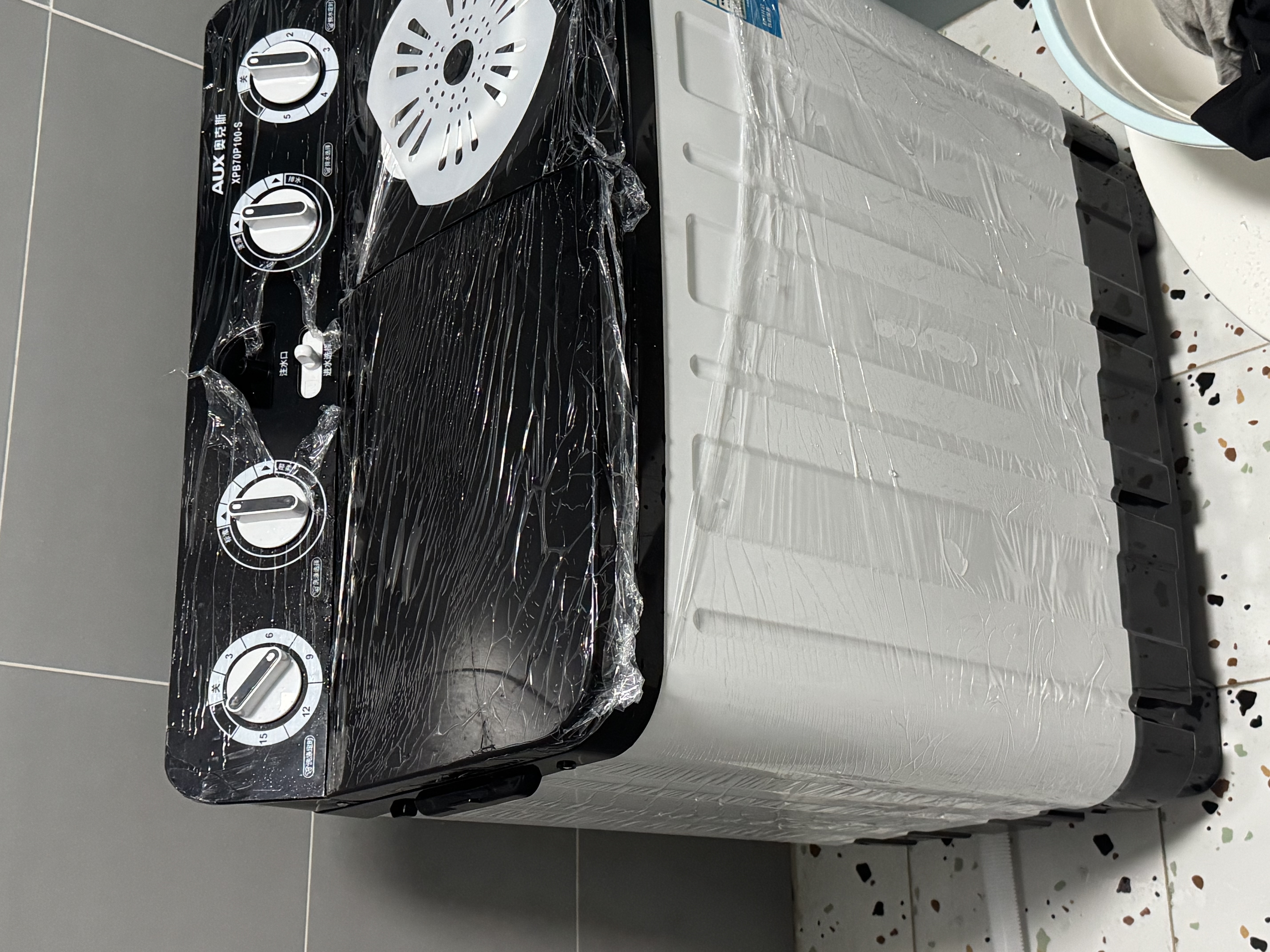 奥克斯半自动洗衣机双桶双缸老式家用大容量出租房双筒小型波轮双杠洗衣机洗涤+脱水 11.5公斤【强劲动力|洗7+脱4.5】 双缸 实拍图