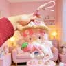 正版hellokitty包包挂件毛绒玩偶生日礼物送女生闺蜜圣诞节礼物 花小兔kitty+礼袋【正版】 实拍图