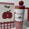 Tagi.怦怦花田吸管秋冬保温杯316L不锈钢内胆吨吨杯热水杯生日礼物女 实拍图