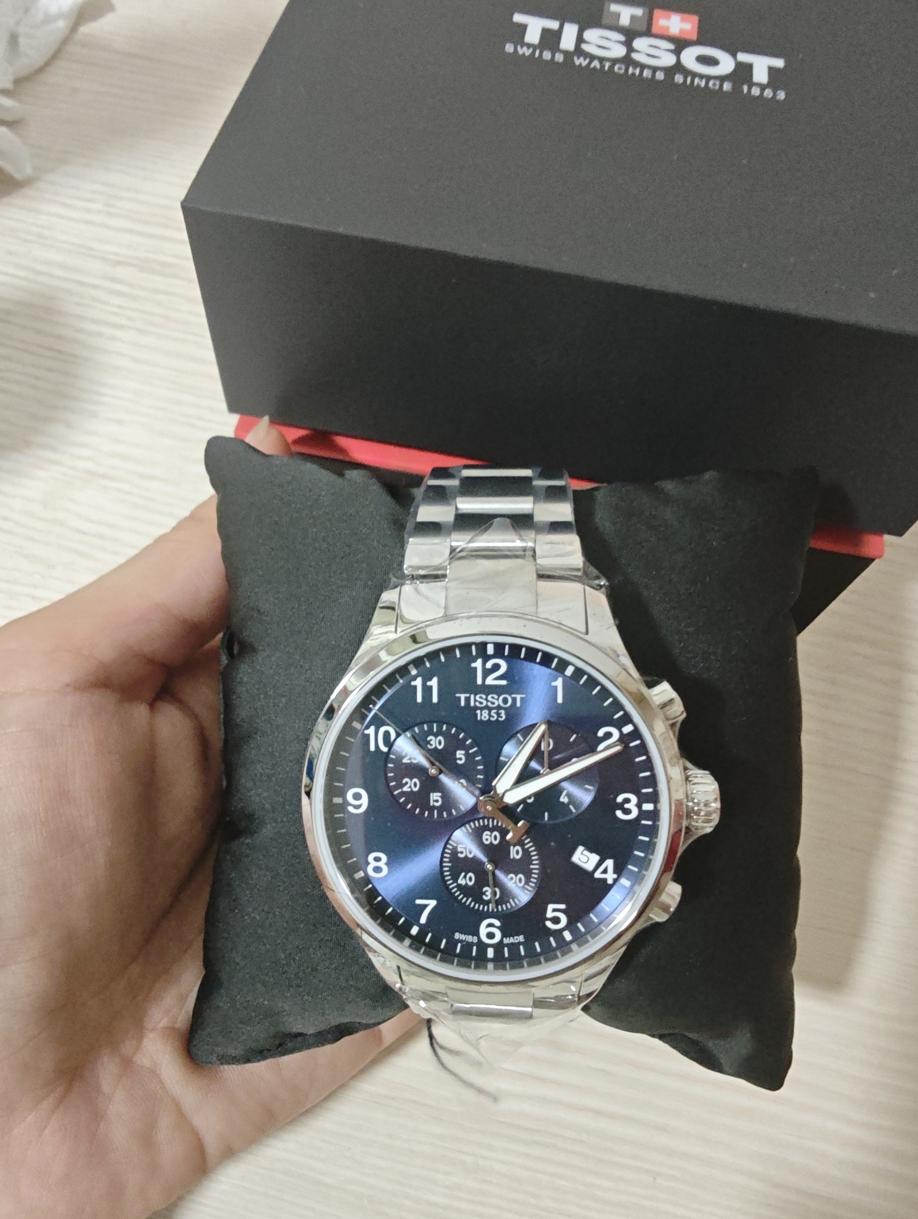 天梭（TISSOT） 手表 速驰系列男表 瑞士石英男士钢带腕表运动表生日礼物 实拍图