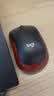 罗技（Logitech）M185鼠标 无线鼠标 办公鼠标 对称鼠标 黑色红边 带无线2.4G接收器 实拍图