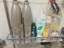 馨沛太空铝卫生间方形置物架免打孔浴室洗手间洗漱台壁挂厨房储物收纳 实拍图