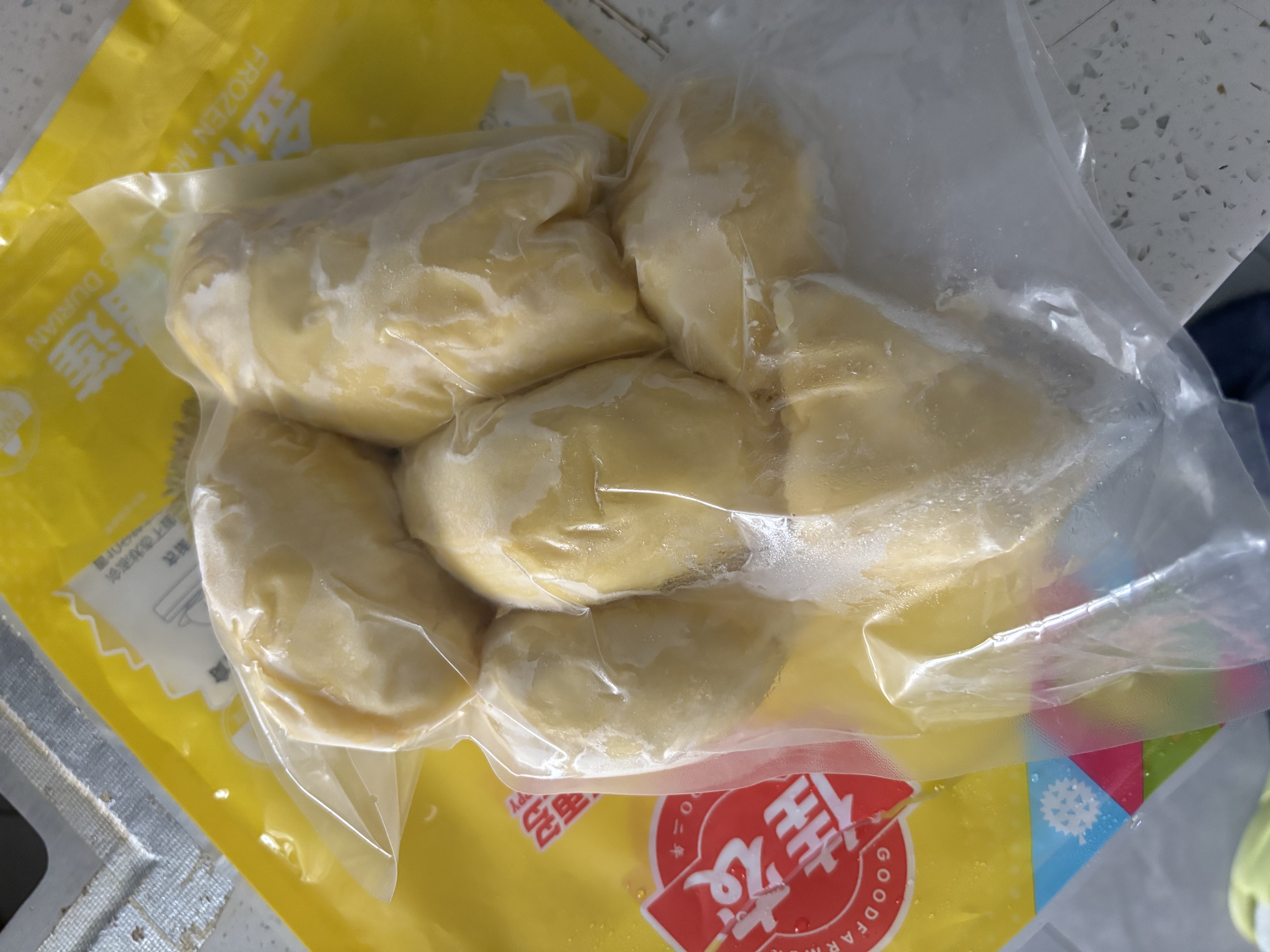 佳农泰国冷冻金枕榴莲肉净重900g/袋  生鲜水果 中秋礼盒 实拍图