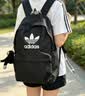 adidas休闲日常通勤运动双肩背包学生书包开学男女阿迪达斯三叶草   黑色/白   NS(均码) 实拍图