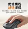 联想（Lenovo）无线鼠标 轻音商务办公鼠标 人体工学 侧键 适用笔记本台式机一体机 M130深灰 实拍图