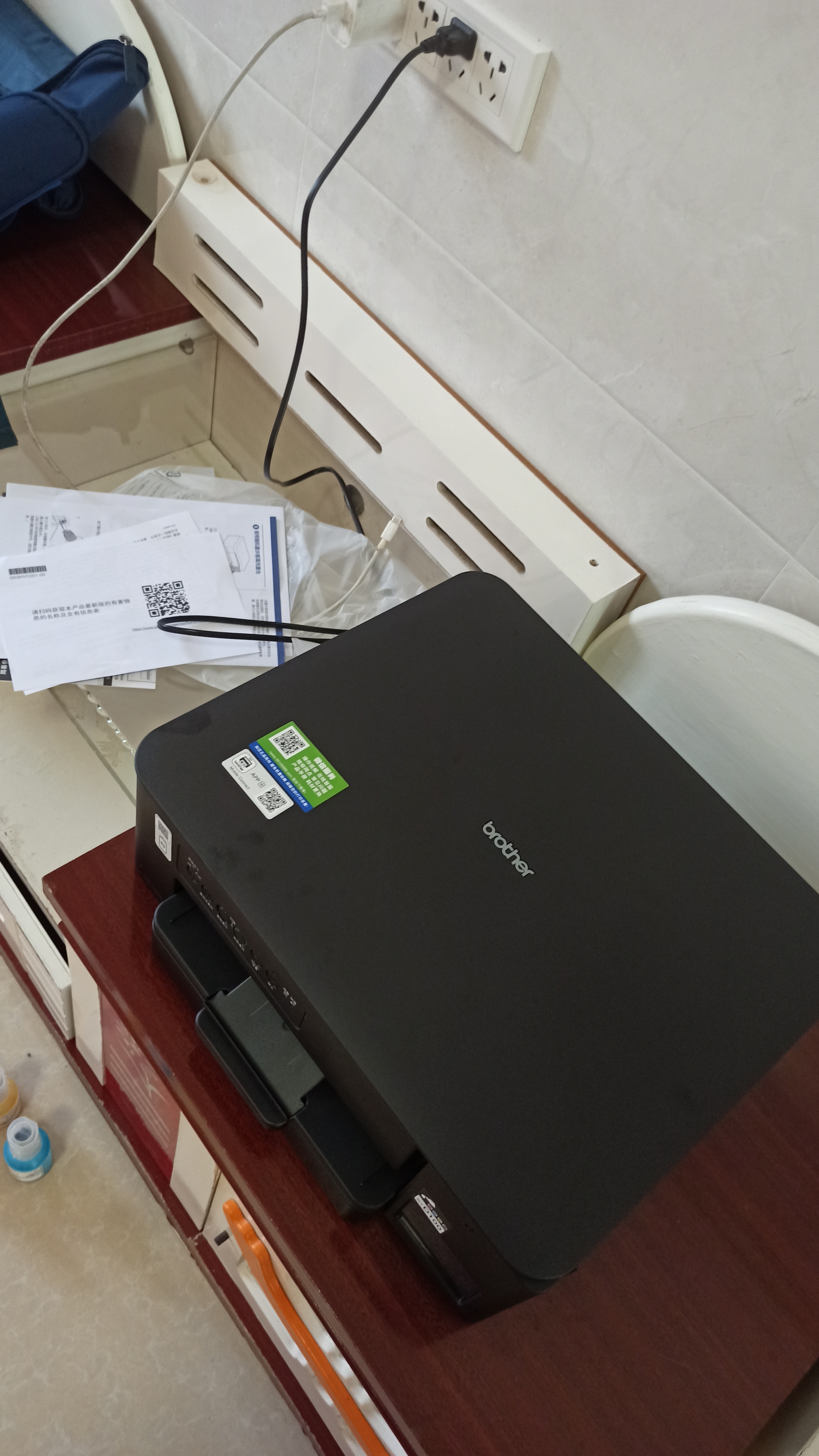 兄弟（brother）DCP-T435W家用学习打印机彩色喷墨墨仓式 无线远程打印打印复印扫描一体机 425升级新款 实拍图