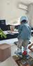 小状元儿童轮滑鞋6-12岁溜冰鞋全闪可调节生日礼物 26年新升级 蓝S 实拍图