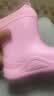 牧萌儿童雨鞋男童女童防水立体宝宝防滑耐磨卡通雨靴 粉色独角兽 16码 实拍图