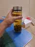 希诺玻璃杯单层加厚大容量家用办公泡茶杯子男车载水杯XN-6017L 530mL 实拍图