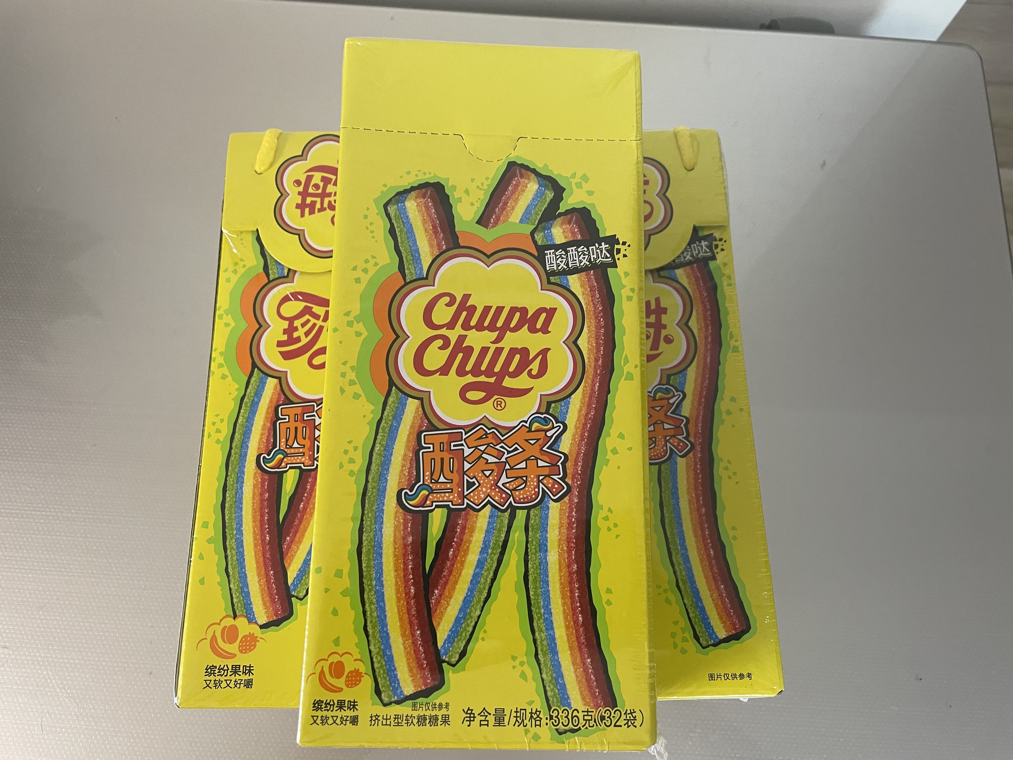 珍宝珠【侯明昊代言】酸条橡皮啫喱软糖【32支】盒装336g 休闲零食 实拍图