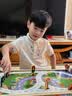 木丸子轨道积木多功能实木棋盘小火车五子棋儿童早教益智生日礼物桌游戏 实拍图
