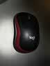 罗技（Logitech）M185鼠标 无线鼠标 办公鼠标 对称鼠标 黑色红边 带无线2.4G接收器 实拍图