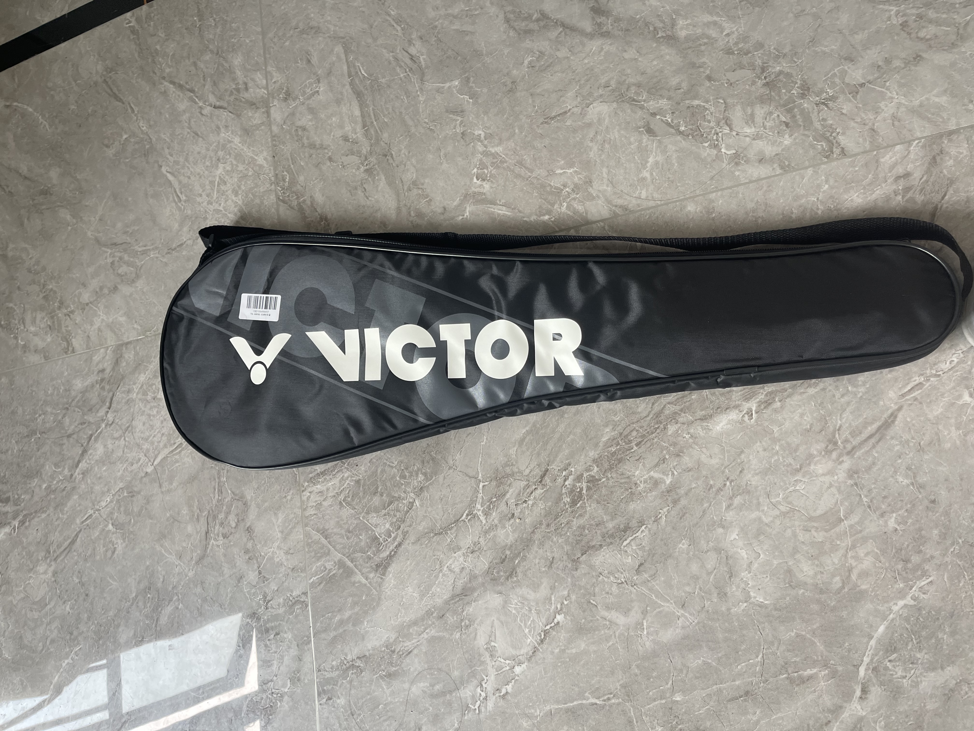 VICTOR威克多羽毛球拍小铁锤单拍TK-HMRL EX铁灰蓝5U已穿线24磅附手胶 实拍图