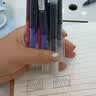 离草0.5mm直液式走珠笔 速干中性笔针管笔碳素黑笔圆珠笔学生考试签字笔 黑色/常规款12支 实拍图