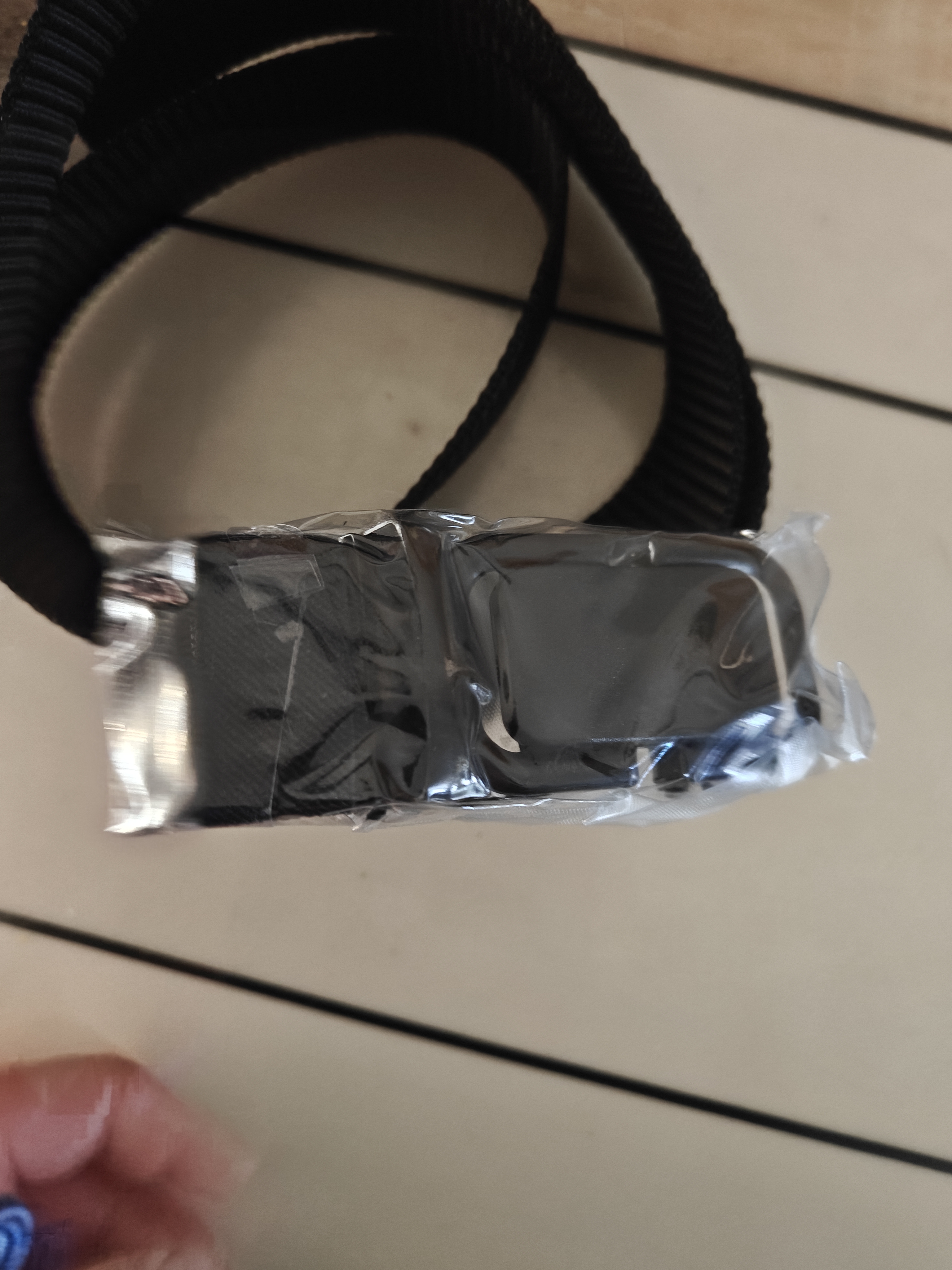 鹏境皮带男士帆布腰带自动扣简约父亲节礼物时尚军训休闲耐磨耐穿裤带 简约黑色【120*3.8cm】 实拍图