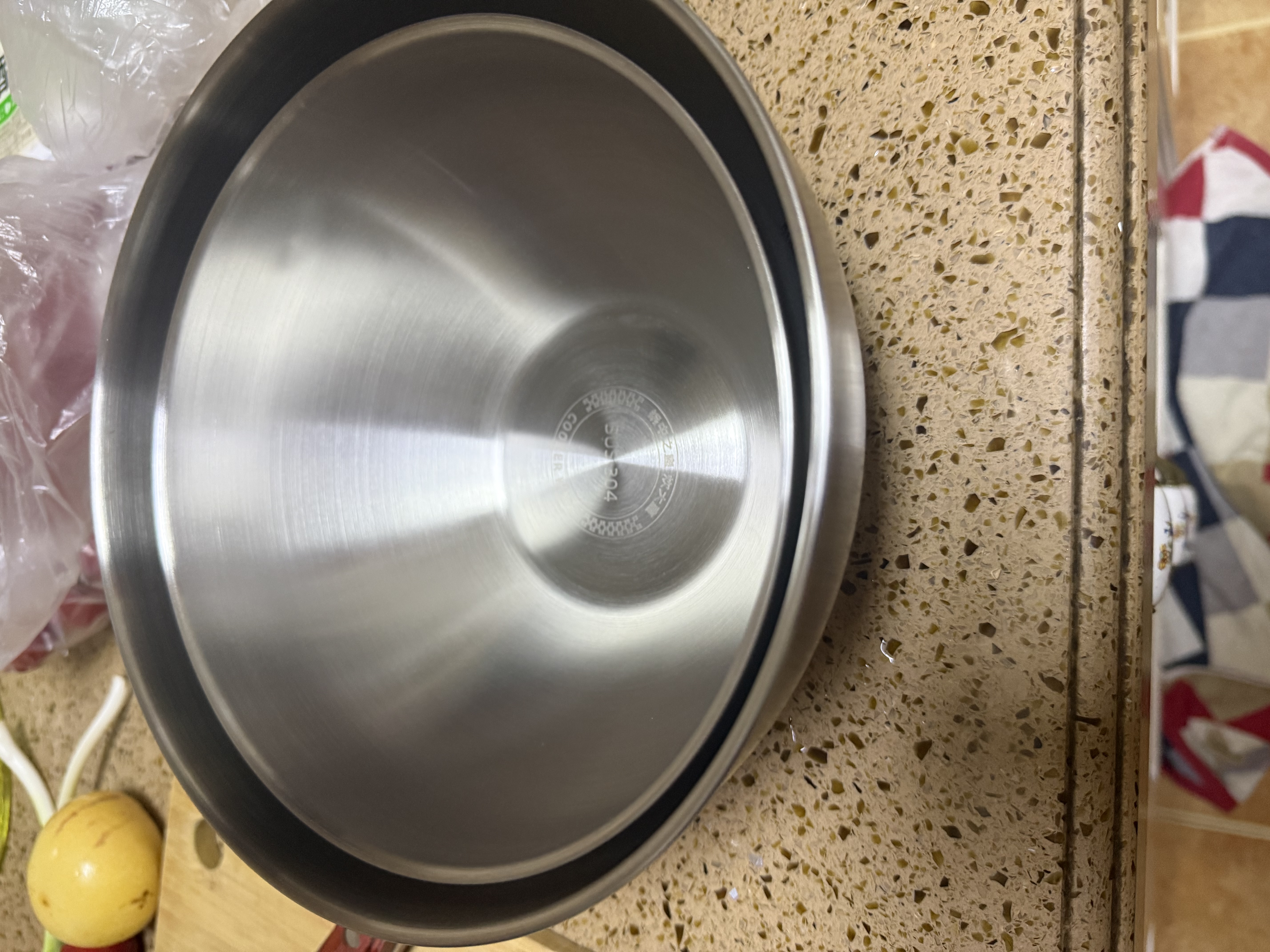炊大皇304不锈钢多用盆揉面烘焙料理盆19cm洗菜打蛋淘米和面器皿 实拍图