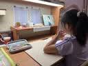 GMYD光明园迪儿童学习桌中小学生家用全实木可升降可调节写字桌H6组合 H6 120樱桃橡+V7-2卡其+珊瑚粉椅套 实拍图
