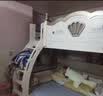 实木上下床大小户型儿童家具床子母床成人加高加厚双层上下床 原木直梯+书架 上铺宽130下铺宽150 实拍图