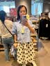 MUJI女式 凉感 短袖衬衫 女士衬衣外套女装女款26年夏季 灰色格纹 S 实拍图