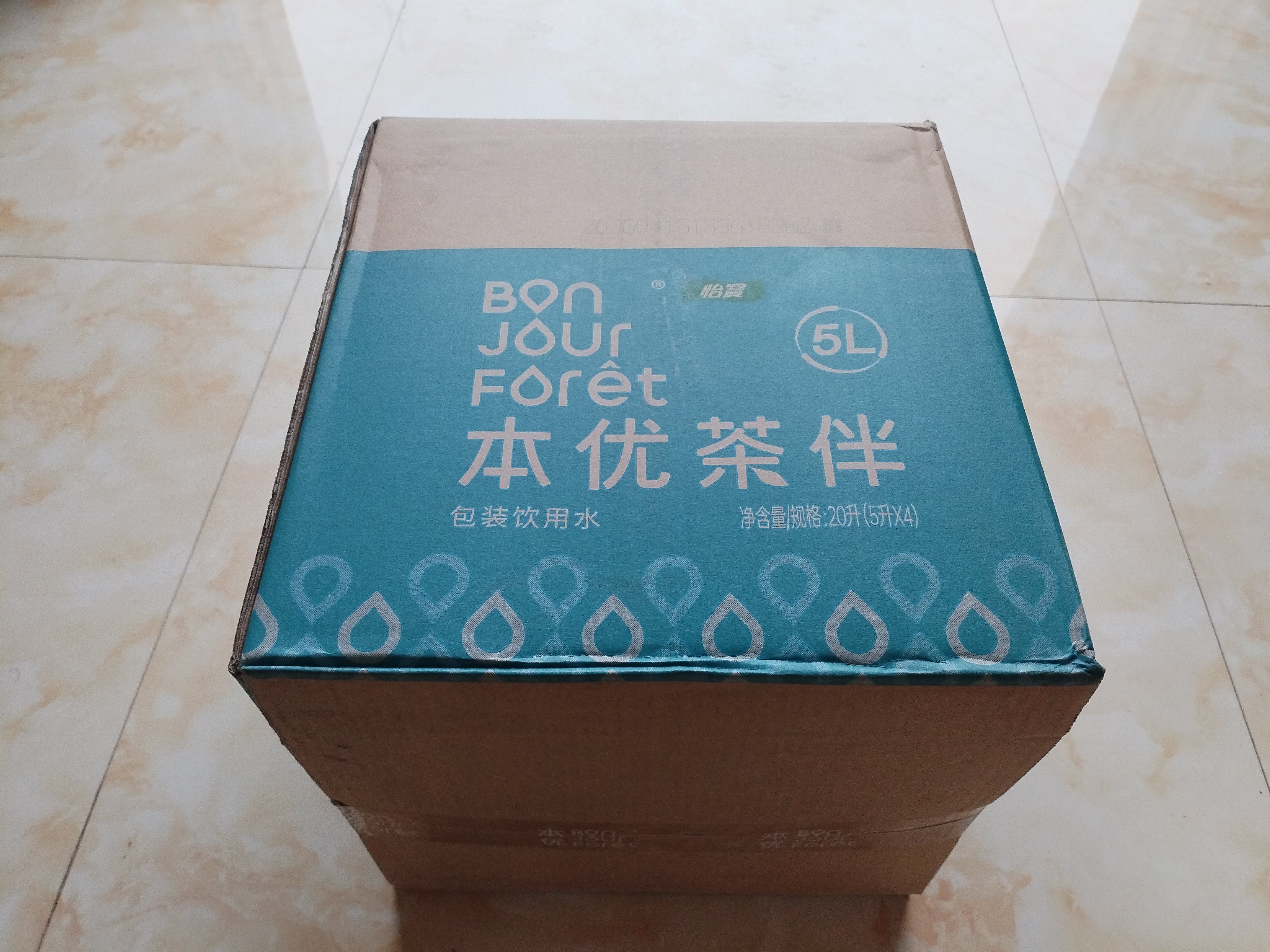 怡宝本优茶伴(武夷山泡茶水)包装饮用水 5L*4瓶 桶装水 整箱装 实拍图
