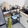 全品屋厨房置物架落地多功能用具层架收纳家用水果蔬菜篮子储物货架348 实拍图