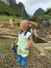 臻佑（Grsaed）儿童下水裤户外玩水服捉鱼赶海半身涉水裤连体鞋防水沙滩淡绿24码 实拍图