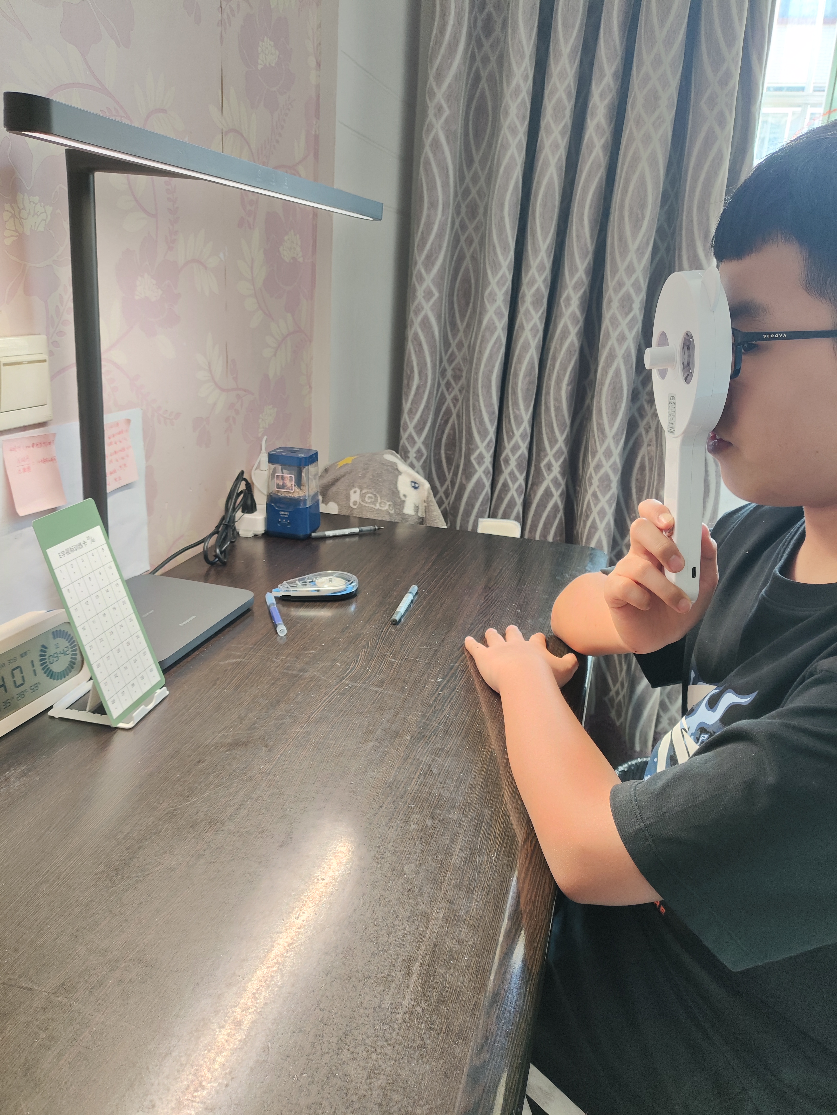 诺威娜全自动反转拍视力训练器200度电动翻转拍医院同款半自动复视拍双面镜矫正正负200智能手动近视睫状肌调节力 充电款全自动+手动+调瞳距 ±2.00D树脂镜片 Flipper 实拍图