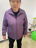 俞兆林（YUZHAOLIN）老年人秋装女薄外套60岁70妈妈太太短款风衣奶奶春秋衣服翻领夹克 紫色外套 2XL 建议105-120斤 实拍图