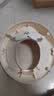 世纪宝贝（babyhood）儿童马桶圈男女宝宝坐便器马桶辅助便圈PVC软坐垫 小兔子 甜橙粉 实拍图