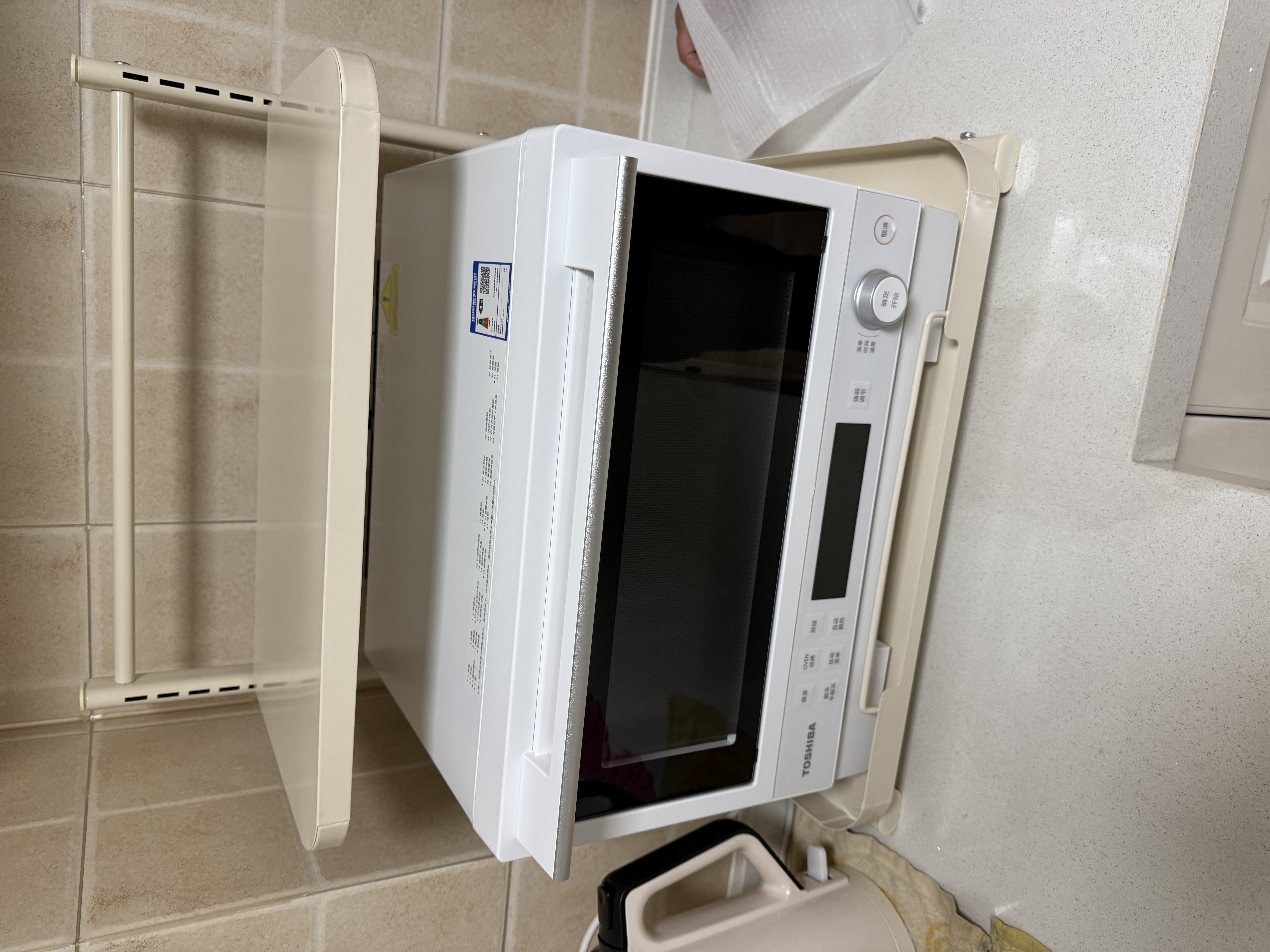 东芝（TOSHIBA）小白椰烤箱微波炉家庭用mini小型家用微烤一体机厨房家用白色20L ER-YR2210CNW 实拍图