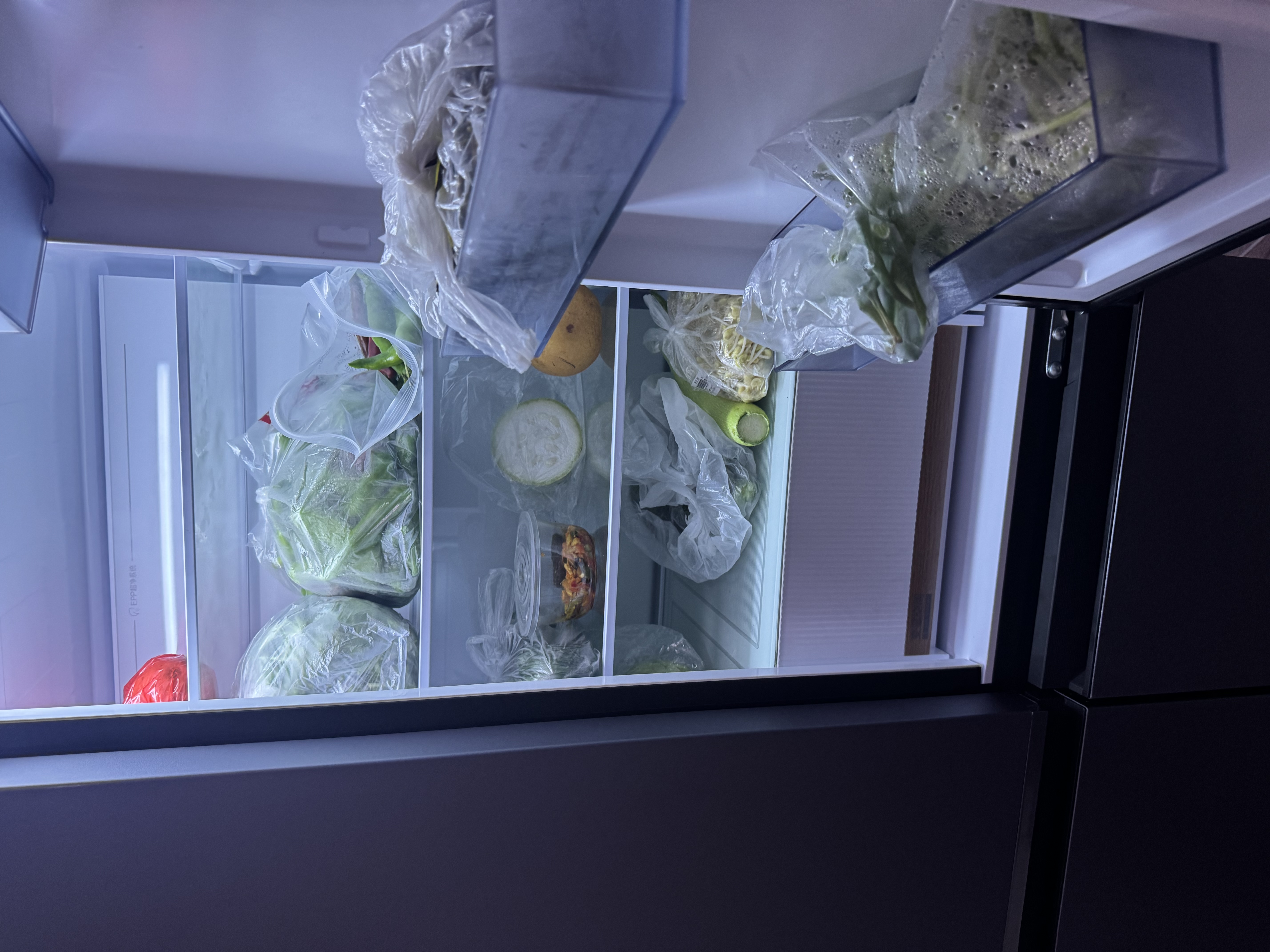 海尔【山茶花MAX】617L十字门冰箱双系统除菌超薄零嵌新国标一级能效BCD-617WGHTDB9VBU1(灰)国家补贴 实拍图
