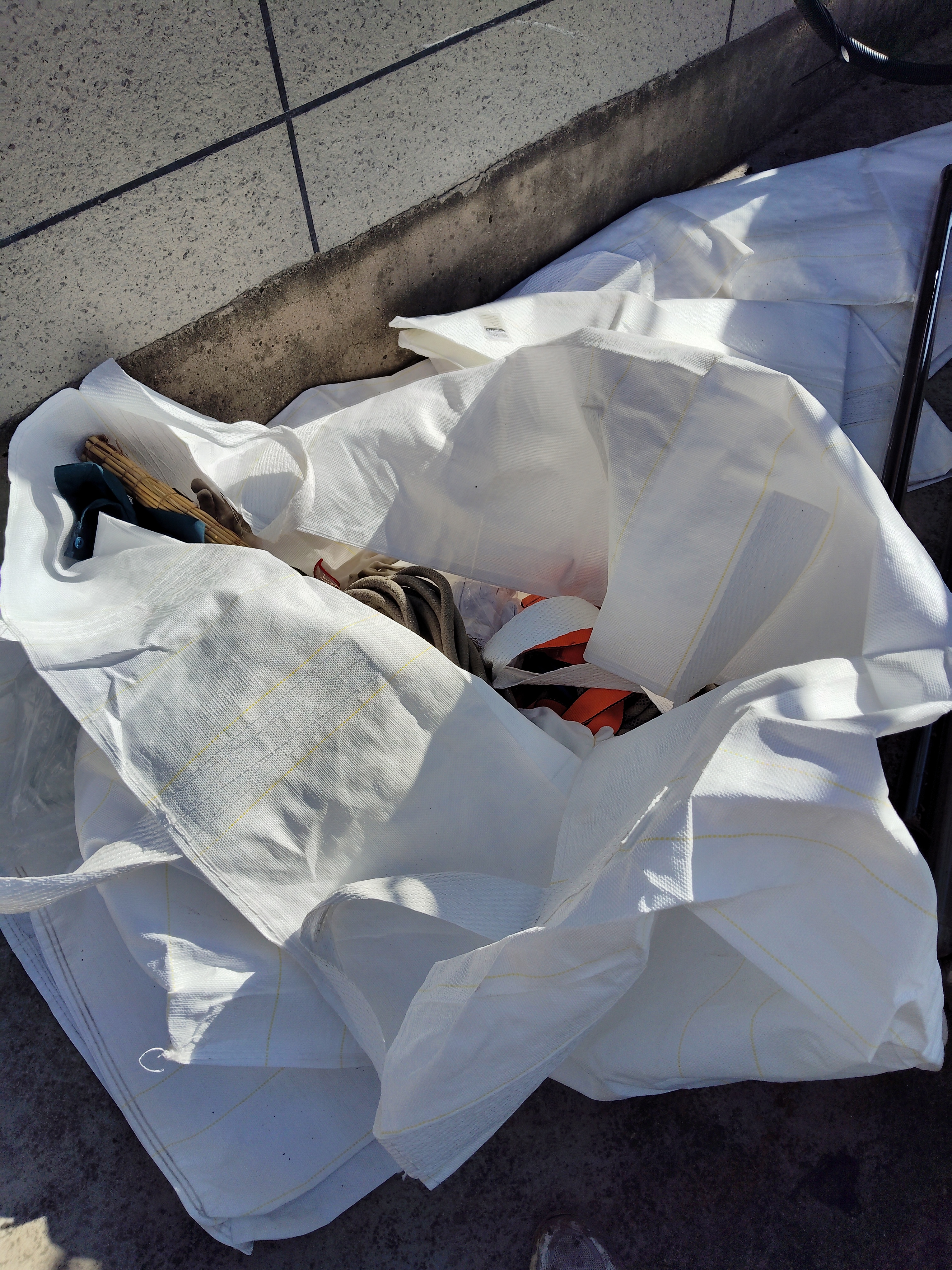 星爸吨袋工业吨包袋加厚耐磨编织袋工程集装袋【京东定制PP原生料】四吊上开口下平底90*90*110cm【可定制】 实拍图