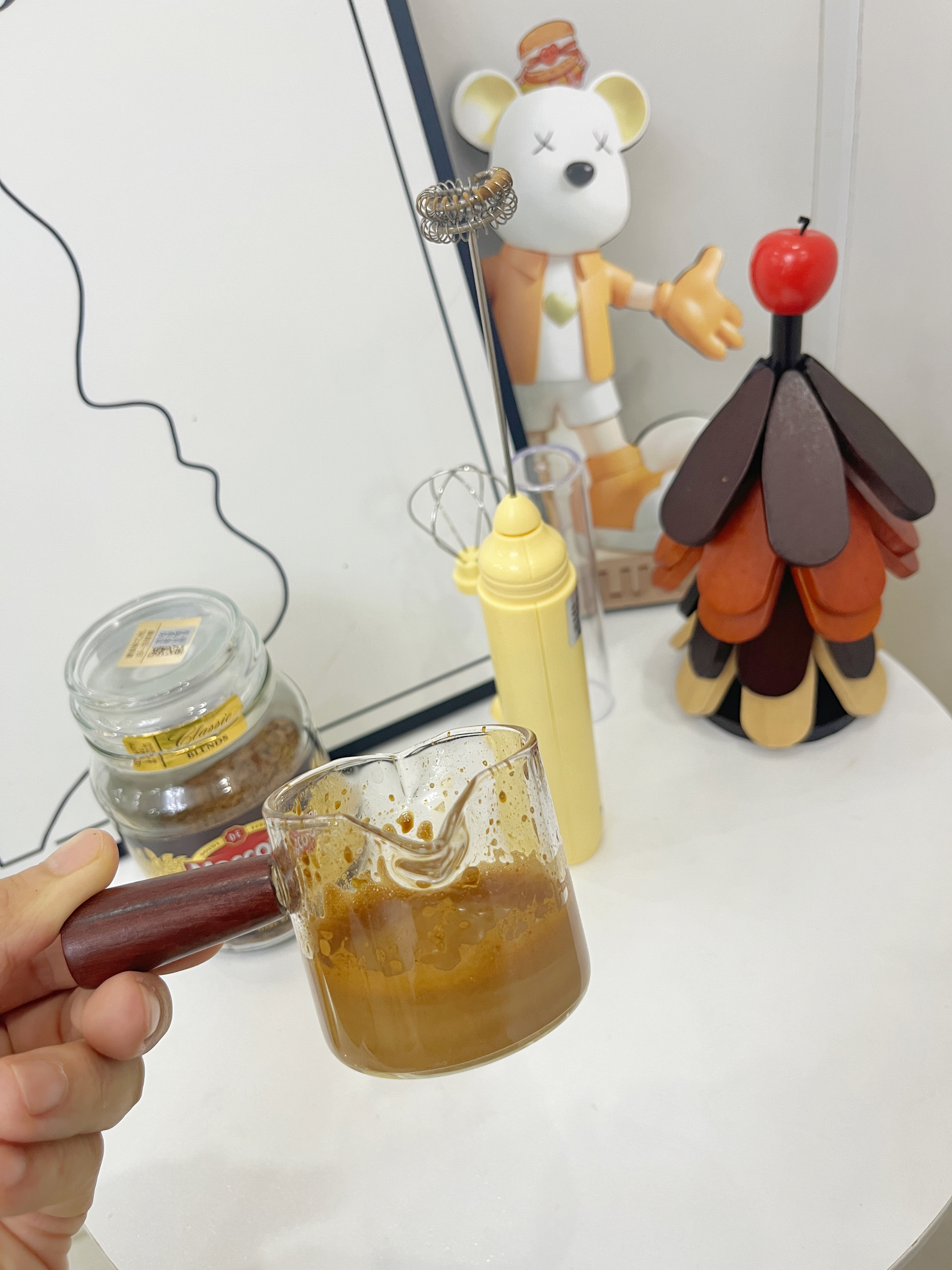 双枪（Suncha）电动打蛋器 奶泡器咖啡打发器手持电动搅拌棒 304双头三档防尘盖 实拍图
