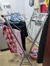 京佳宜晾衣架双杆落地折叠阳台晾衣杆折叠衣架伸缩晒被子内衣架免安装 实拍图