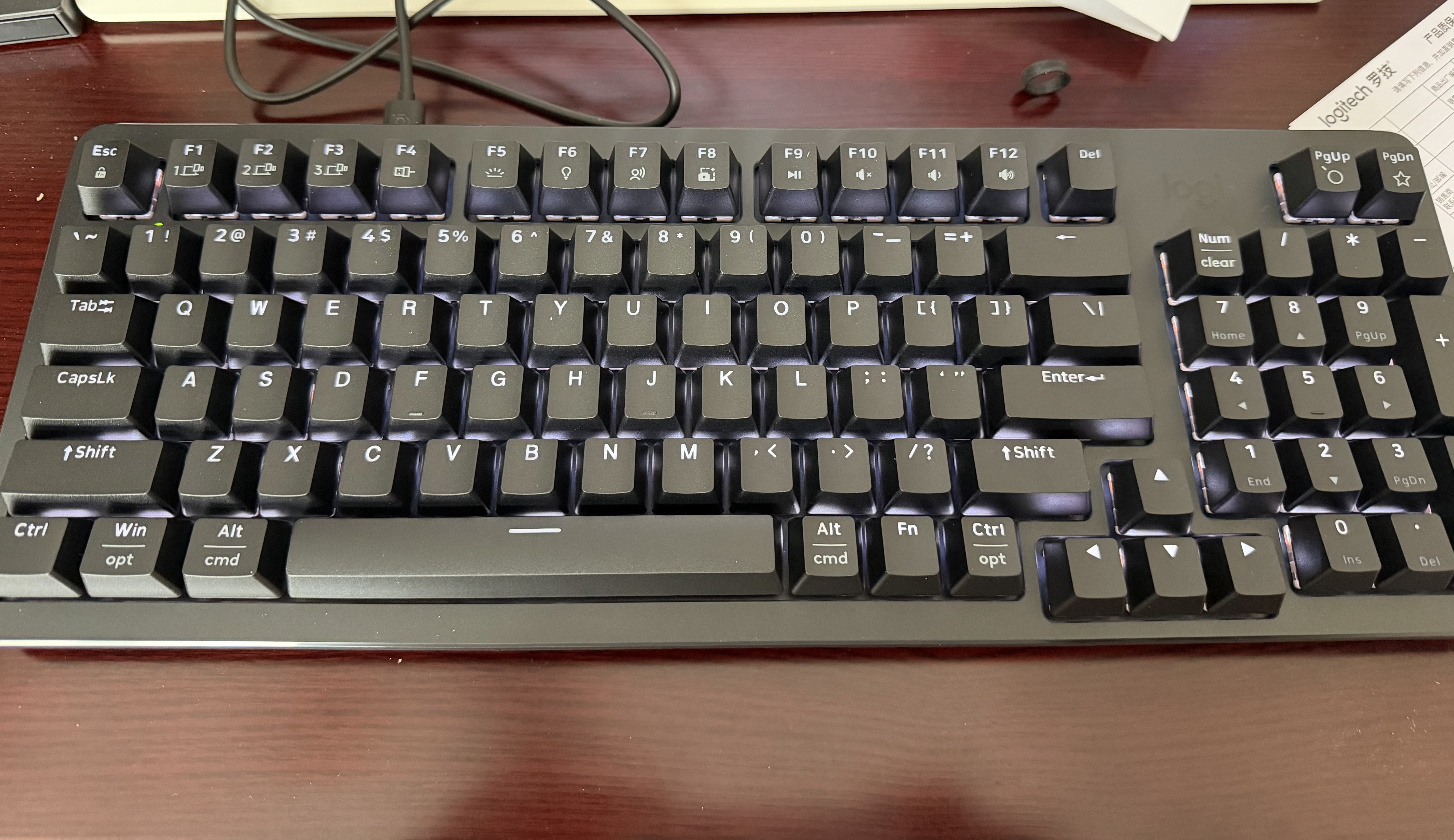罗技（Logitech）灵砚系列 K868S 三模客制化机械键盘 无线键盘 蓝牙键盘 客制化键盘 黑色 97键 实拍图
