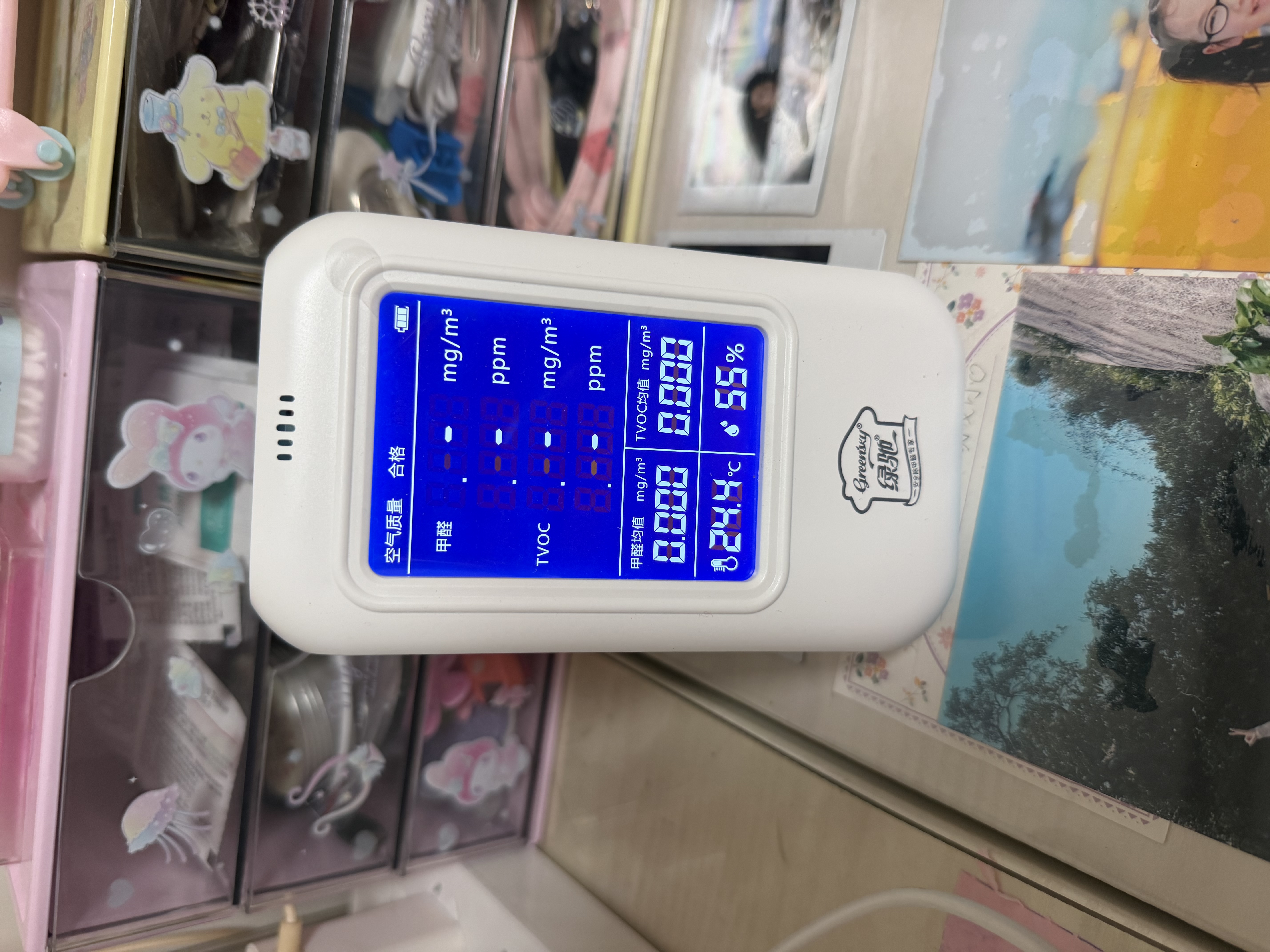 绿驰 测甲醛检测仪器高精度 家用空气质量检测仪温湿度计非苯测试盒纸 实拍图