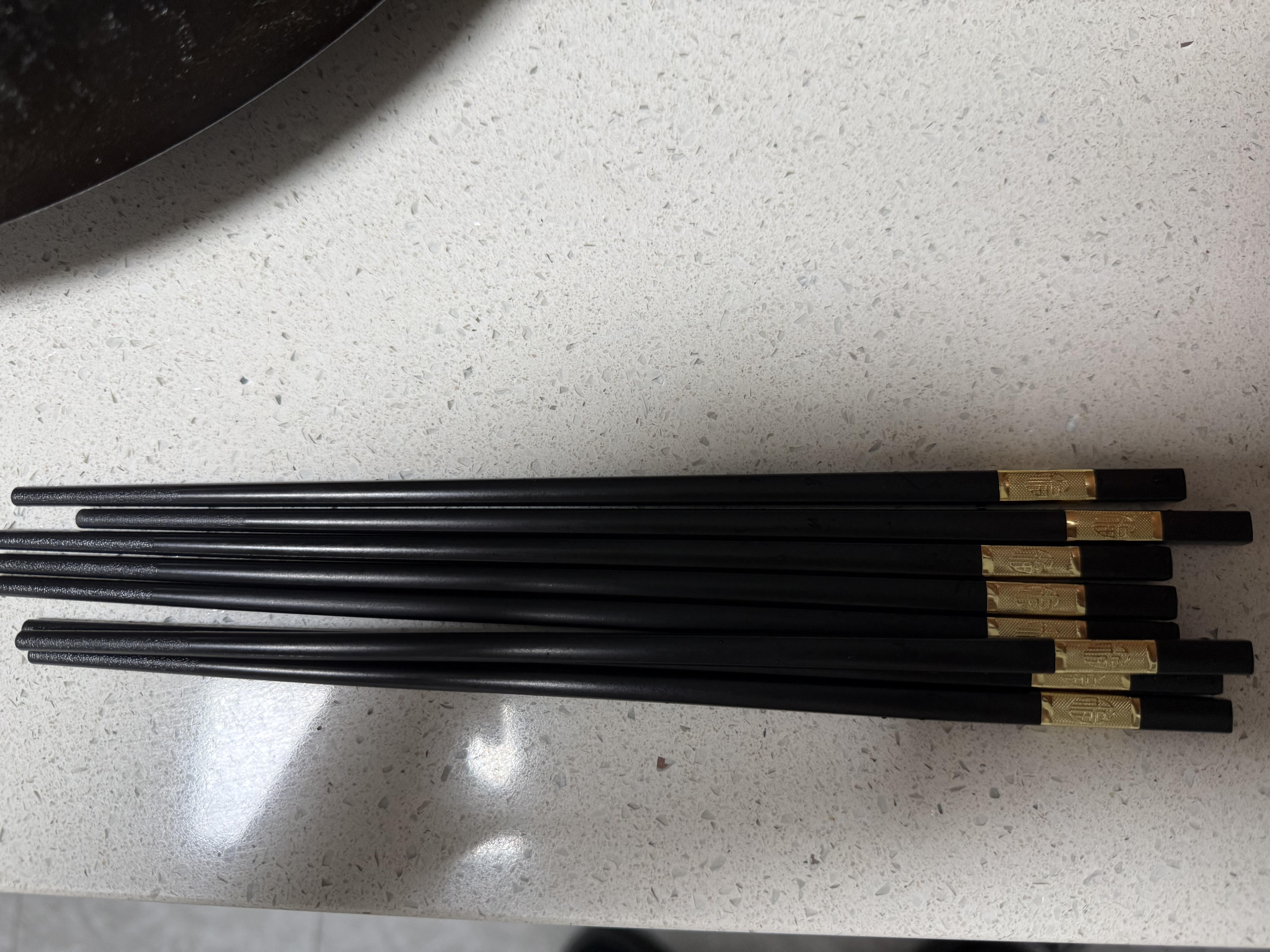 千年恋木合金筷子家用防滑高档防霉酒店 可进洗碗机 10双装 hjk0016 实拍图