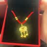 中国黄金（CHINA GOLD）平安锁黄金吊坠男女足金长命锁项链挂坠情人节送生日礼物婴儿宝宝 【京速达】平安锁吊坠+4金珠【红绳】约1g 实拍图