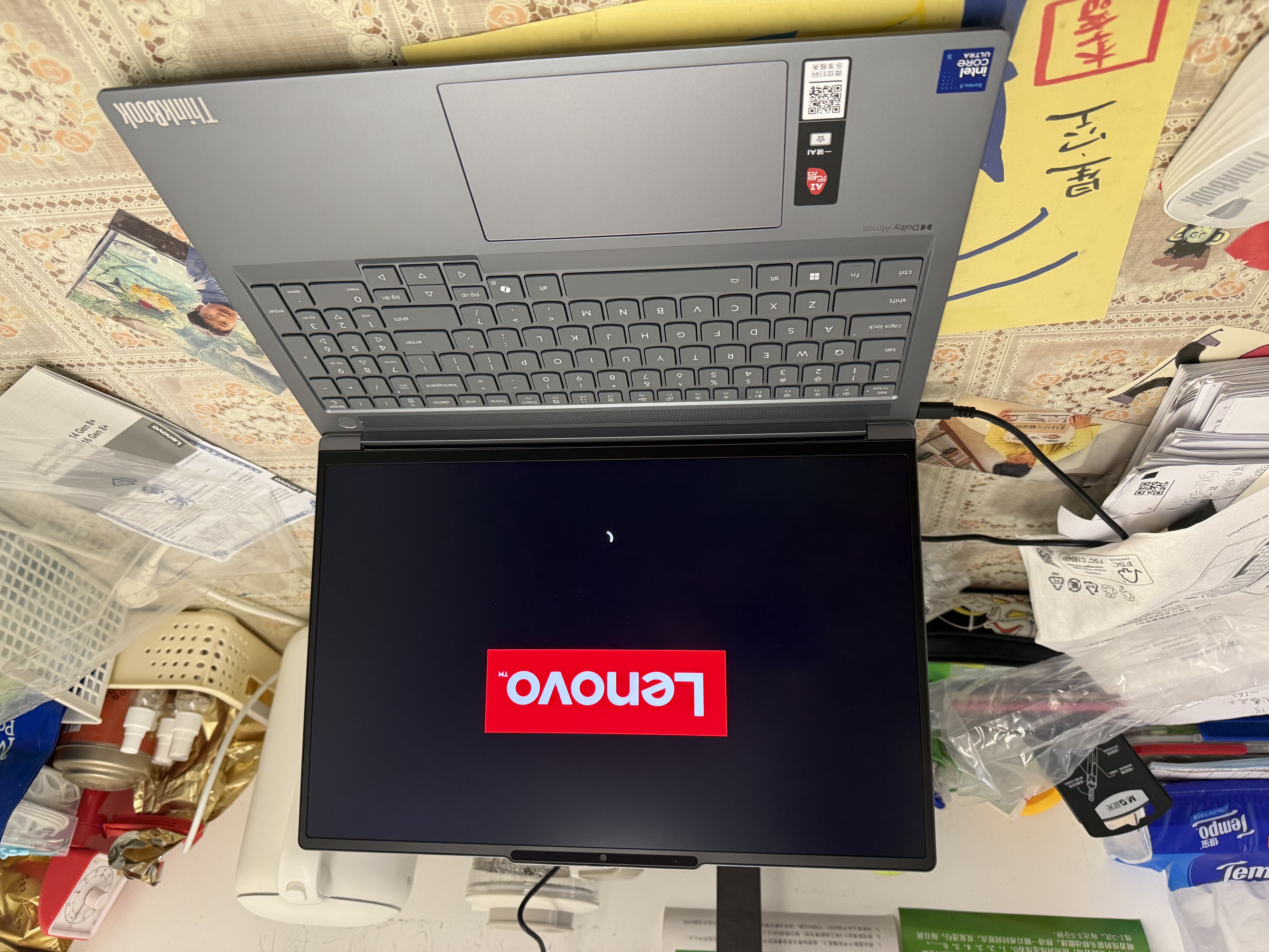 ThinkPad联想笔记本电脑ThinkBook16+ 2026 AI全能本 英特尔酷睿Ultra5 336H 16G 1T 3.2K 16英寸 月神灰 实拍图